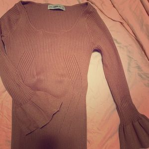 Pink Zara fitted dress